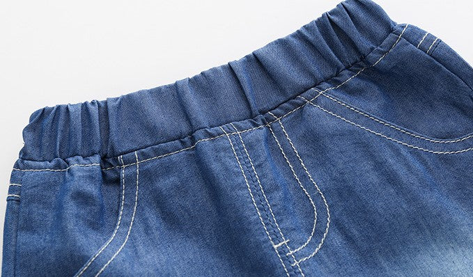 [513376] - Bawahan Pendek / Celana Jeans Anak - Motif Pouch Sign