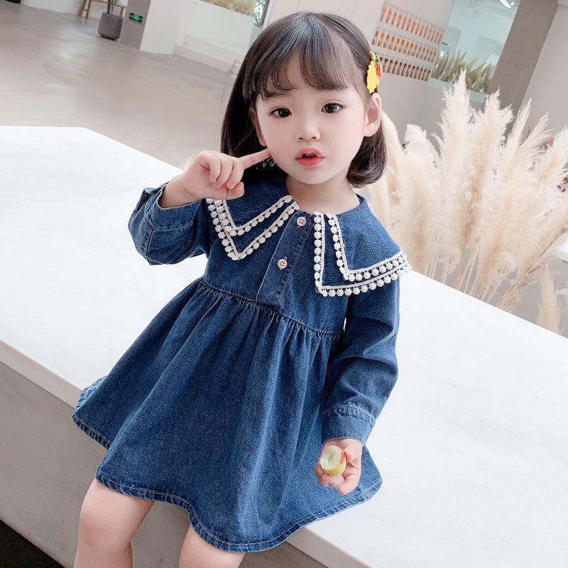 [507520] - Dress Fashion Anak Perempuan - Motif Layered Collar