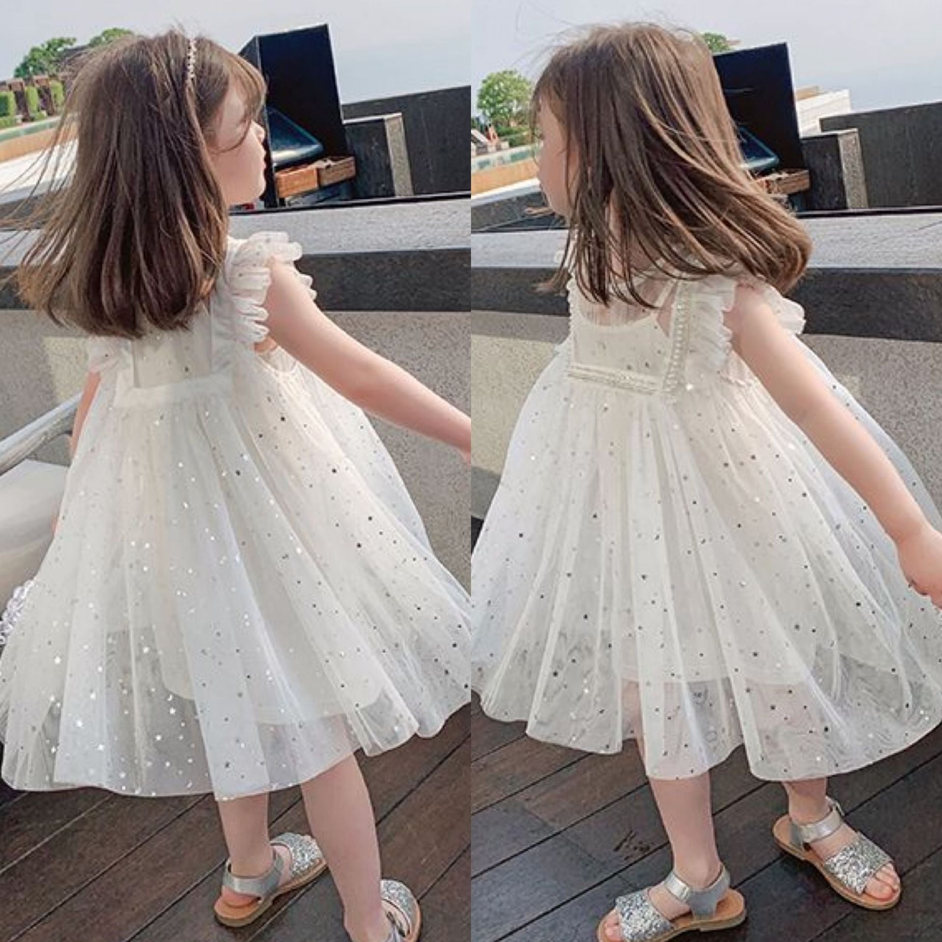 [507446] - Dress Fashion Anak Perempuan - Motif Glitter Spots