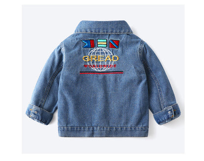 [119266] - Jaket Jeans Style Anak - Motif Denim Style