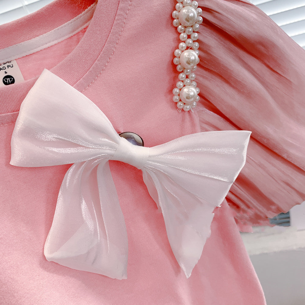 [363500] - Setelan Fashion Anak - Motif Pearls Ribbon