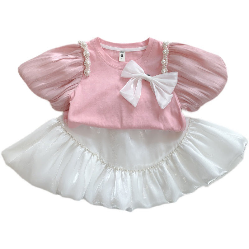 [363500] - Setelan Fashion Anak - Motif Pearls Ribbon