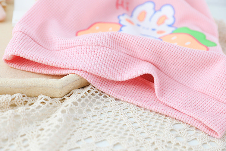 [340133] - Setelan Blouse Fashion Anak Perempuan - Motif Love Rabbit