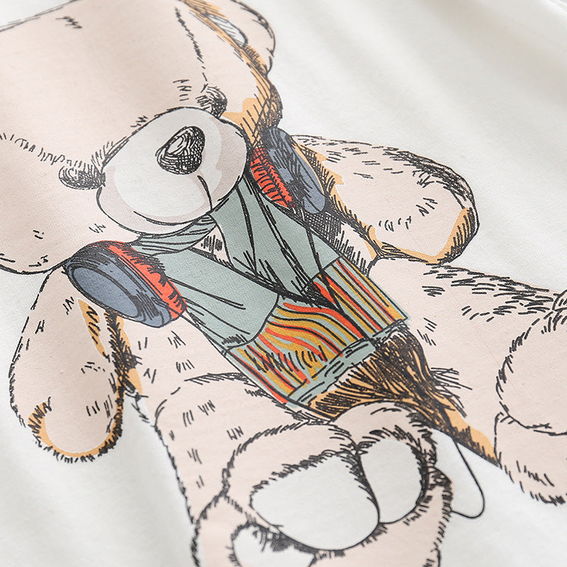 [513522] - Atasan Kaos Anak - Motif Bear Headphone
