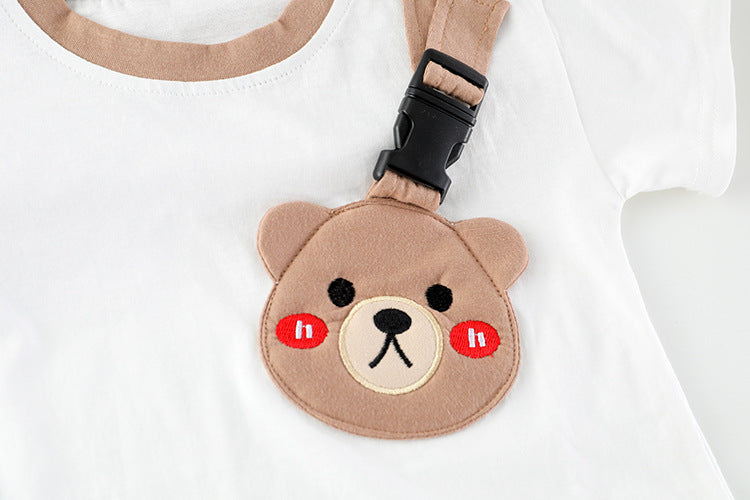 [340252] - Setelan Kaos 3D Celana Pendek Anak Laki-Laki - Motif Blush Bear