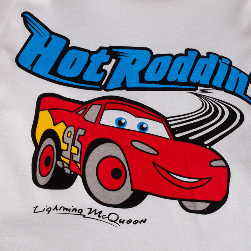 [368515] - Atasan Kaos Style Santai Anak - Motif Hot Roddin