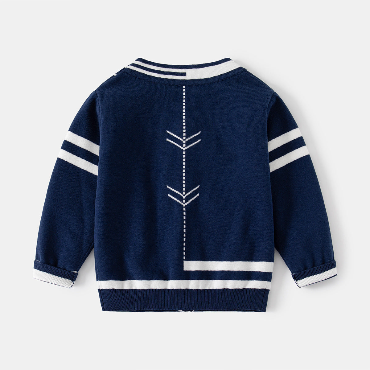 [513634] - Atasan Jaket Cardigan Lengan Panjang Anak Laki-Laki - Motif E Neat