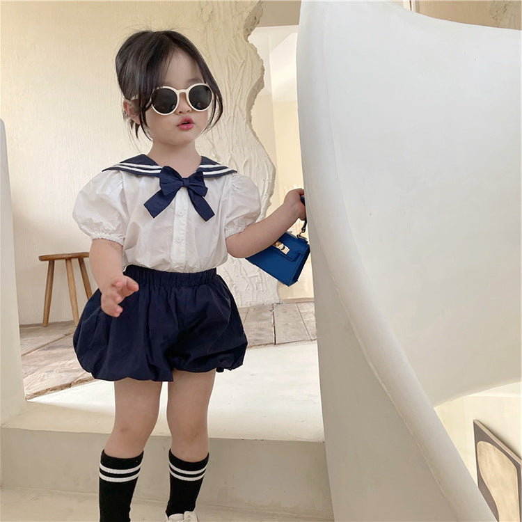 [507648] - Setelan Blouse School Gaya Jepang Anak Perempuan - Motif School Uniform