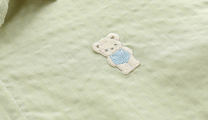 [513461] - Atasan Kemeja Anak / Baju Kemeja Anak - Motif Spoiled Bear