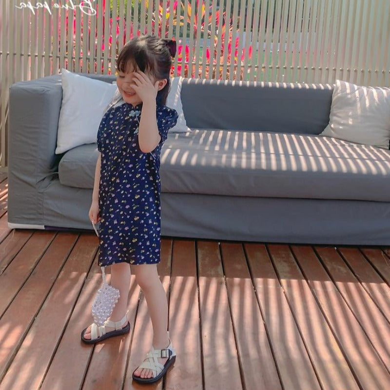 [507449] - Dress Fashion Anak Perempuan - Motif Simple Color