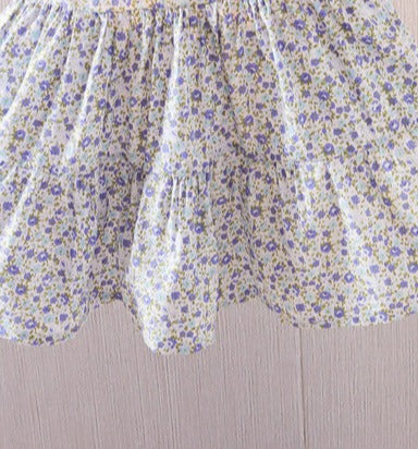 [352327] - Dress Mini Lengan Pendek Anak Perempuan - Motif Flower Fields