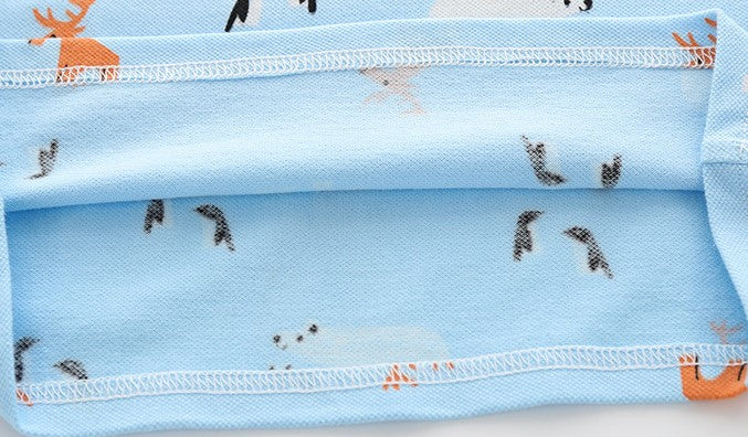 [513123] - Atasan Kaos Polo Fashion Anak - Motif Deer Bear