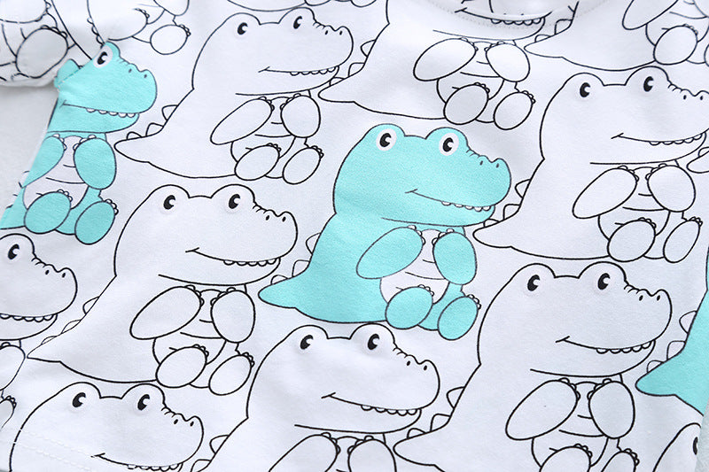 [368338] - Setelan Kaos Fashion Anak - Motif Dinosaur
