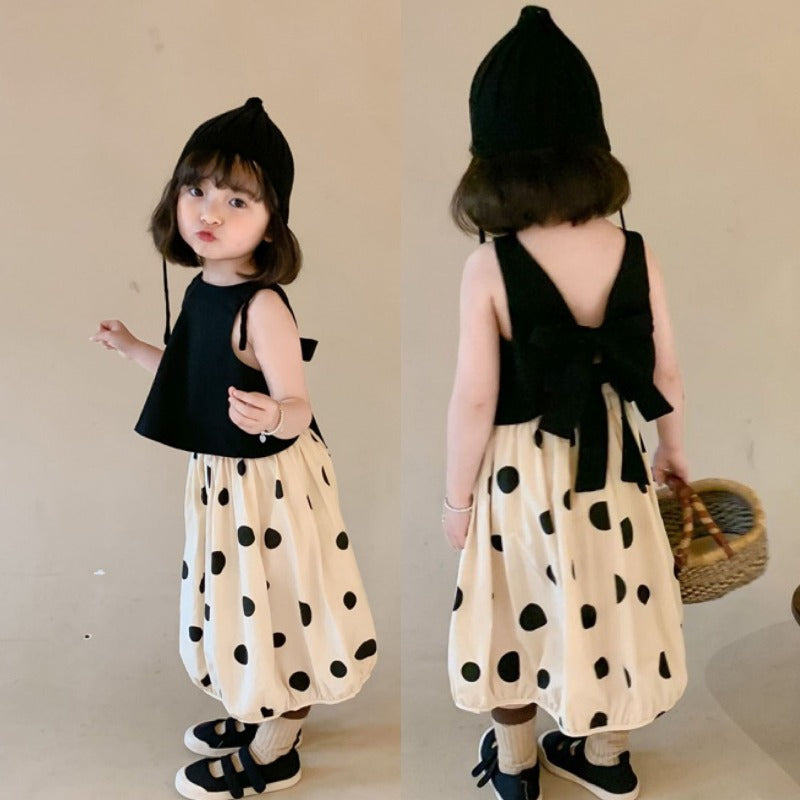 [507482] - Setelan Ootd Anak Perempuan - Motif Big Circle
