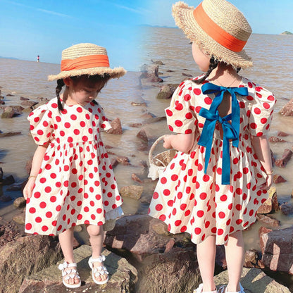 [507578] - Dress Anak Perempuan - Motif Cute Polkadots