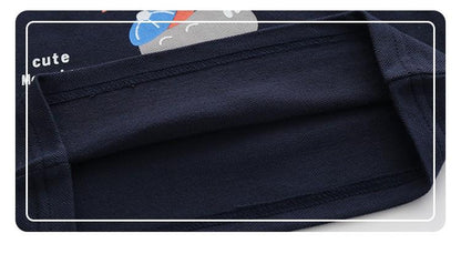 [513135] - Atasan Kaos Polo Fashion Anak Import - Motif Dino Logo Bordir