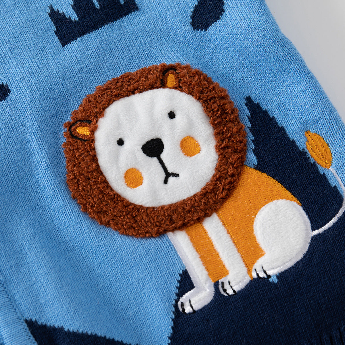 [513659] - Atasan Jaket Cardigan Lengan Panjang Anak Laki-Laki - Motif Lion View