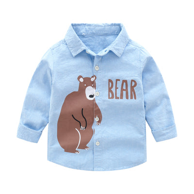 [513473] - Baju Atasan Kemeja Anak - Motif Fierce Bear