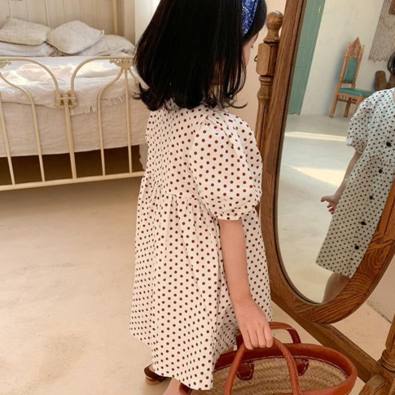 [507295] - Dress Fashion Anak Perempuan - Motif Freckles