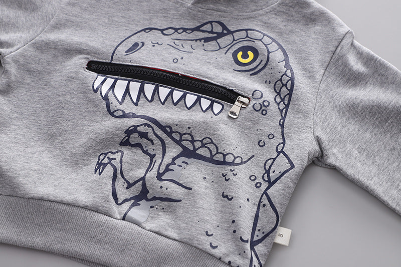 [345280] - Setelan Sweater Anak - Motif King T-Rex