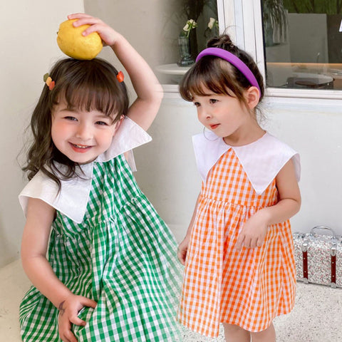 [507571] - Dress Kutung Anak Perempuan - Motif Switch Box