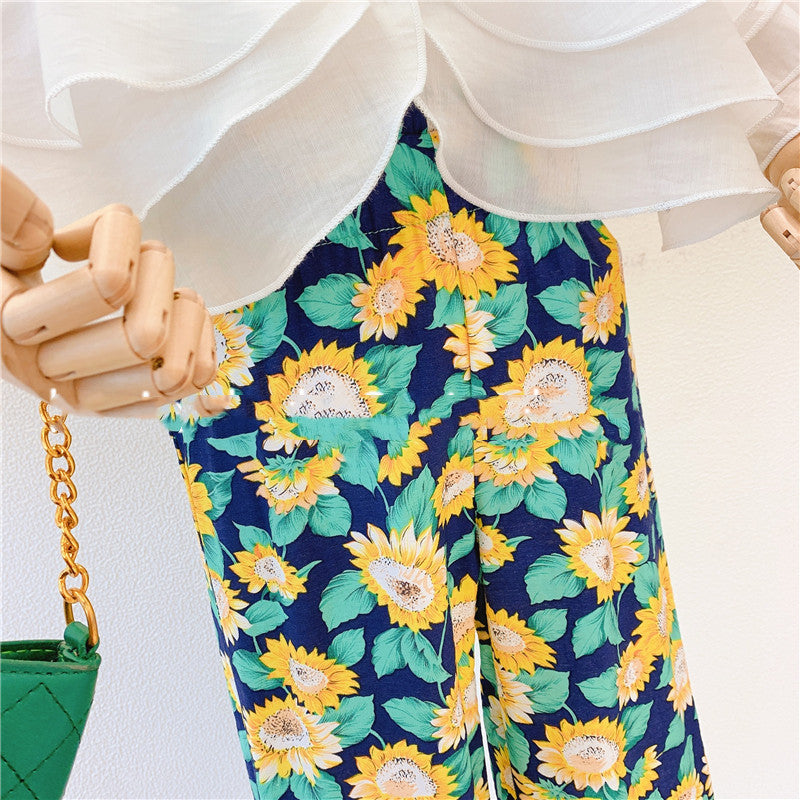[363373] - Setelan Ootd Fashion Anak Perempuan - Motif Wide Collar