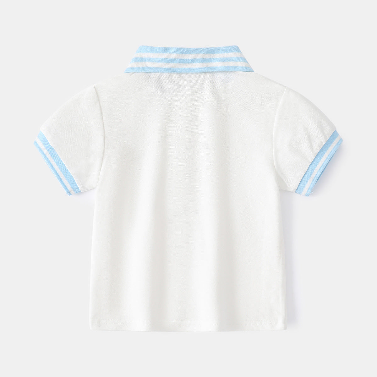 [513546] - Atasan Kaos Kerah Polo Lengan Pendek Anak Laki-laki - Motif Plain Lines