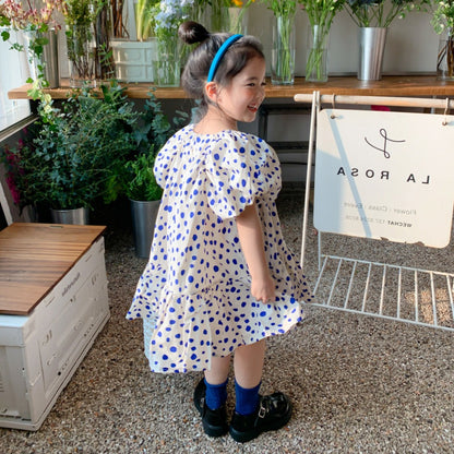 [507617] - Dress Anak Perempuan Fashion - Motif Little Polka