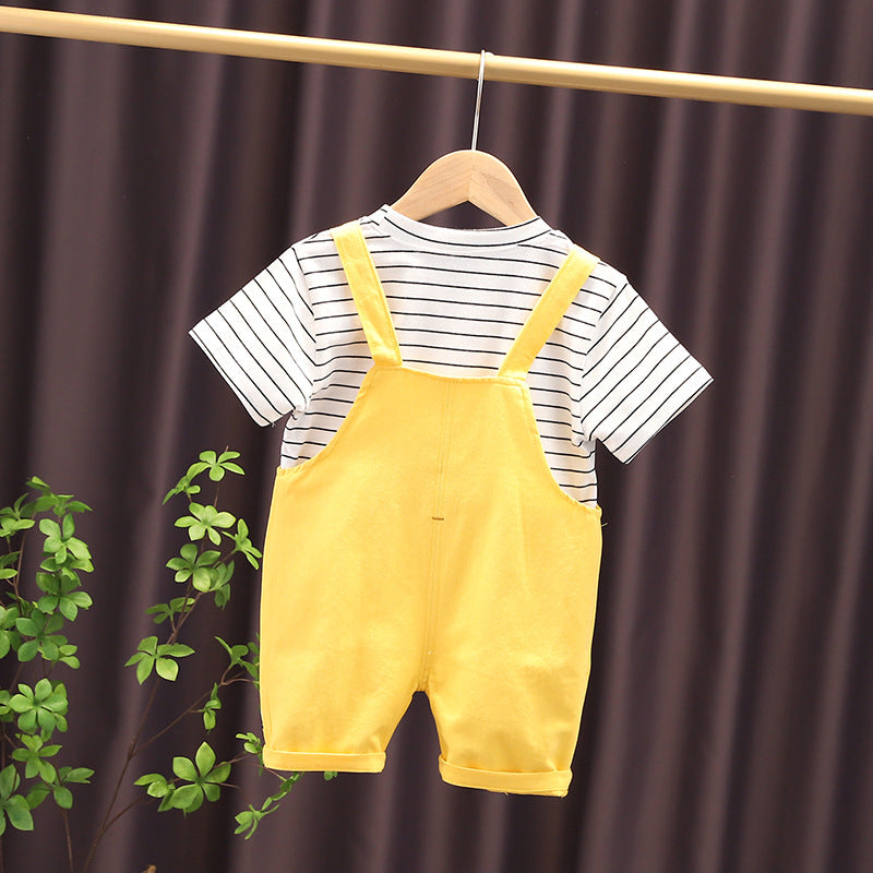 [368434] - Setelan Overall Fashion Anak - Motif Unique Pocket