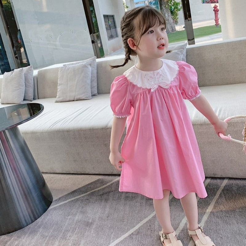 [507467] - Dress Fashion Anak Perempuan - Motif Lace Collar