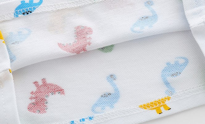 [513128] - Atasan Kaos Polo Fashion Anak Import - Motif Colorful Dino
