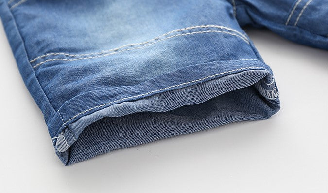 [513376] - Bawahan Pendek / Celana Jeans Anak - Motif Pouch Sign