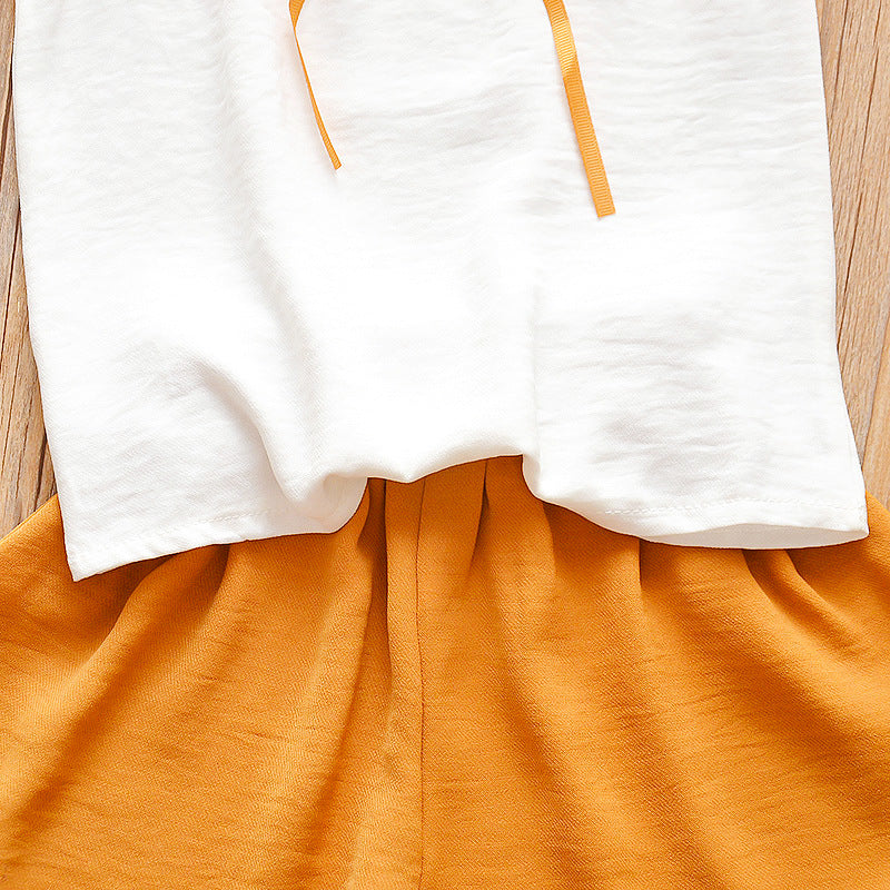 [368511] - Setelan Blouse Kutung Ootd Anak Perempuan - Motif Rope Collar