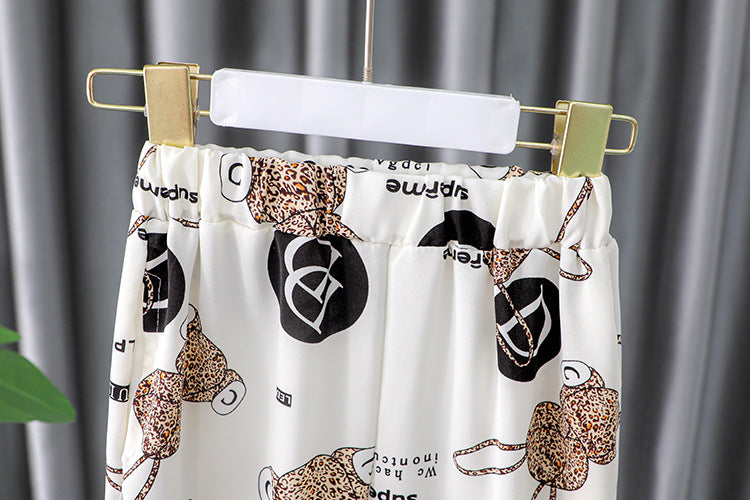[340228] - Setelan Blouse Kutung Celana Panjang Jogger Anak Perempuan - Motif Little Things