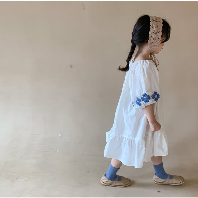 [507584] - Dress Anak Perempuan - Motif Sleeve Pattern
