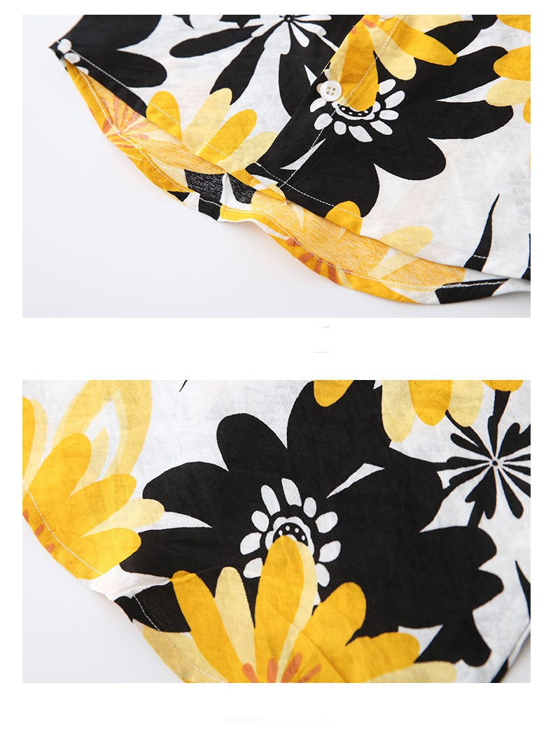 [119285] -Kemeja Style Keren Anak - Motif Sunflower