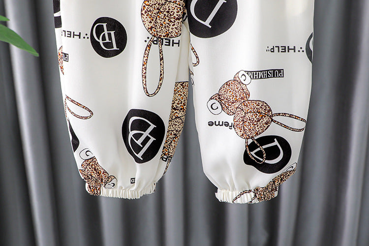 [340228] - Setelan Blouse Kutung Celana Panjang Jogger Anak Perempuan - Motif Little Things