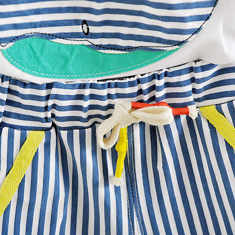 [368419] - Setelan Kaos Kutung Anak - Motif Big Whale