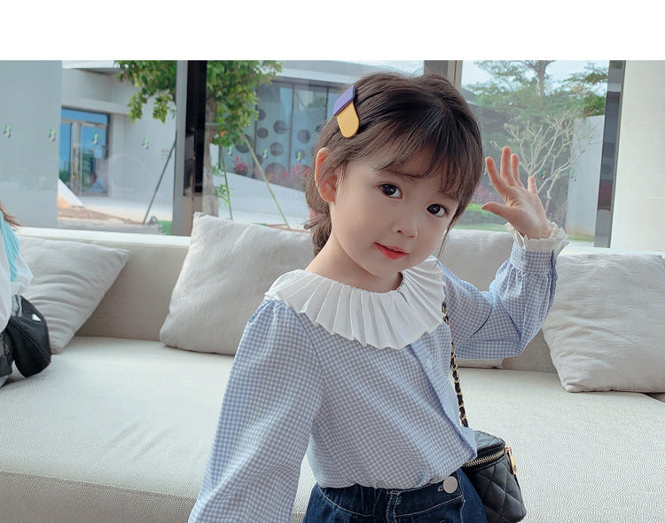 [507470] - Atasan Blouse Fashion Anak Perempuan - Motif Unique Collar