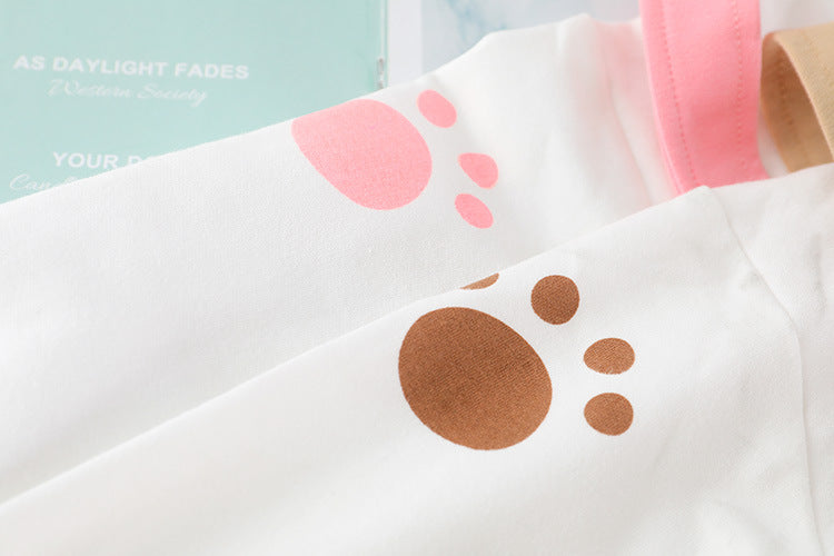 [340207] - Setelan Sweater Crewneck Celana Jogger Anak Perempuan - Motif Happy Bear
