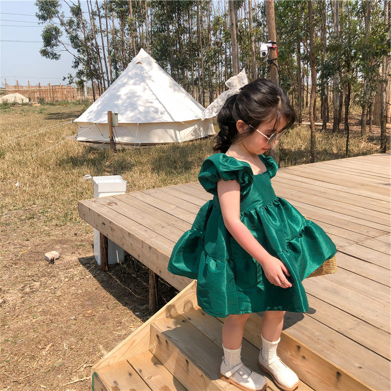 [507334] - Dress Fashion Anak Perempuan - Motif Bloated Arm