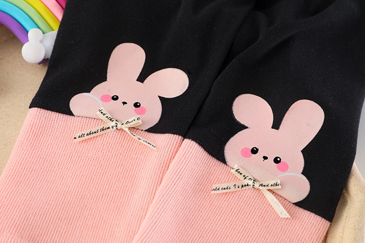 [340205] - Setelan Blouse Rajut Pom Pom Celana Legging Anak Perempuan  - Motif Freckless Ribbon