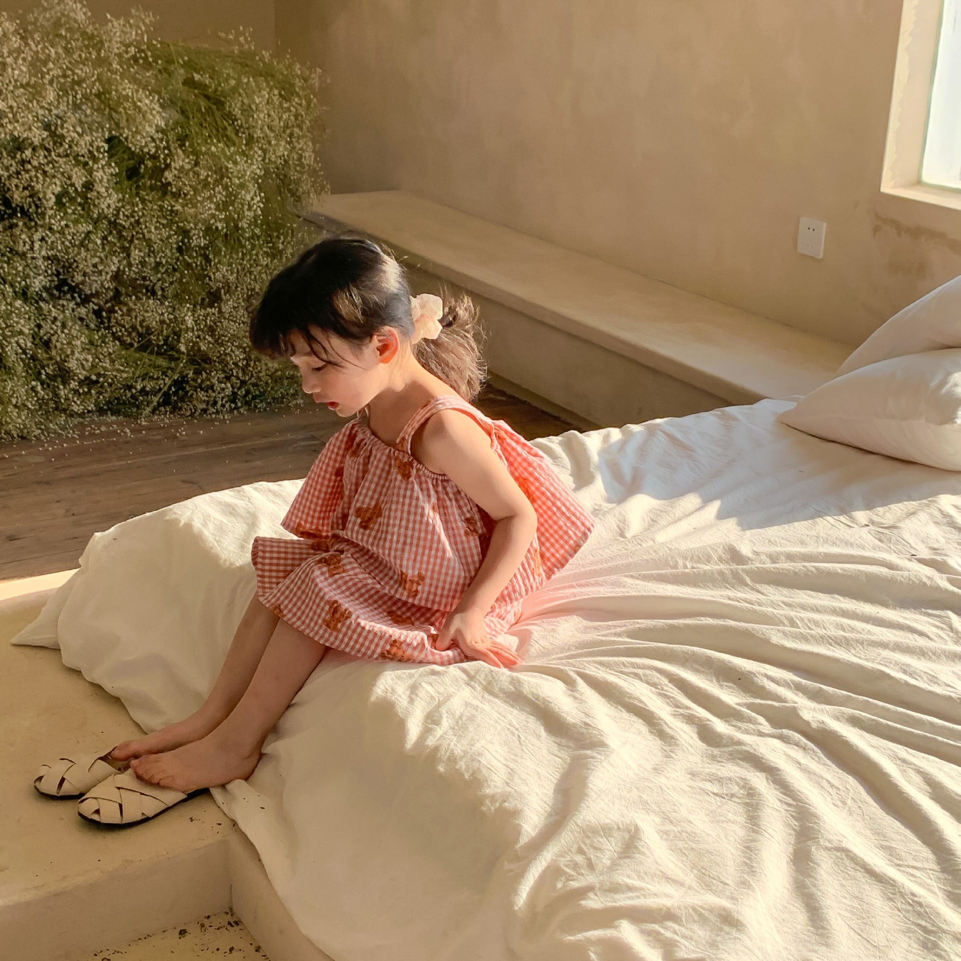 [507725] - Dress Tali Lengan Kutung Anak Perempuan - Motif Animal Box
