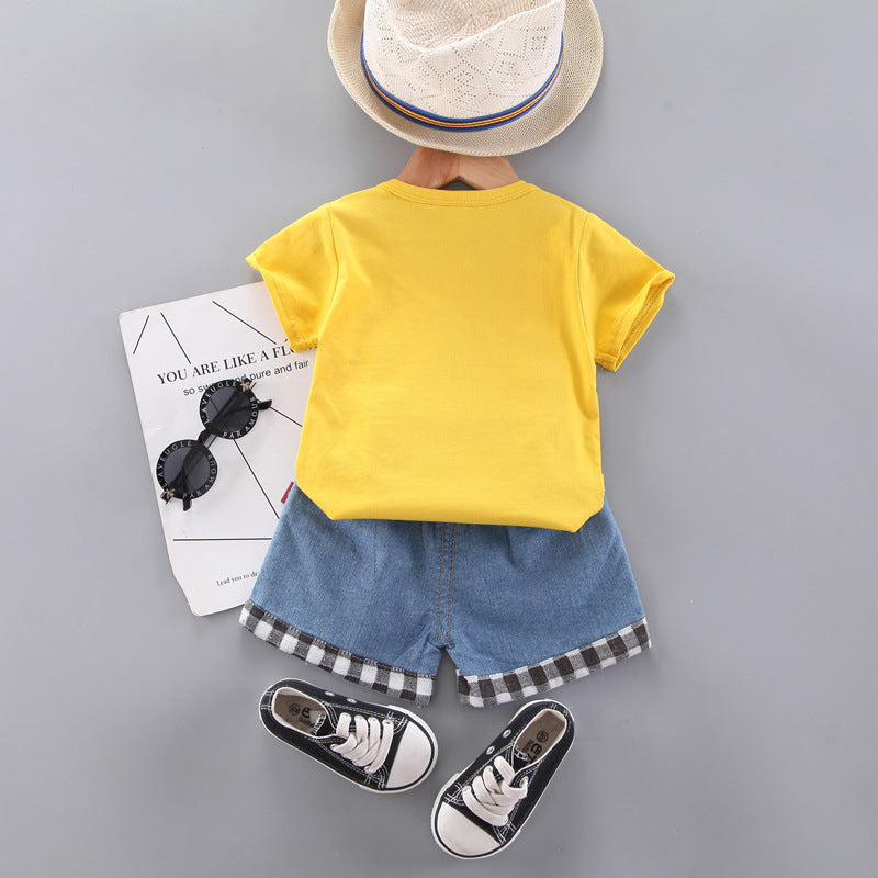 [368332] - Setelan Kaos Fashion Anak - Motif 3D Pouch