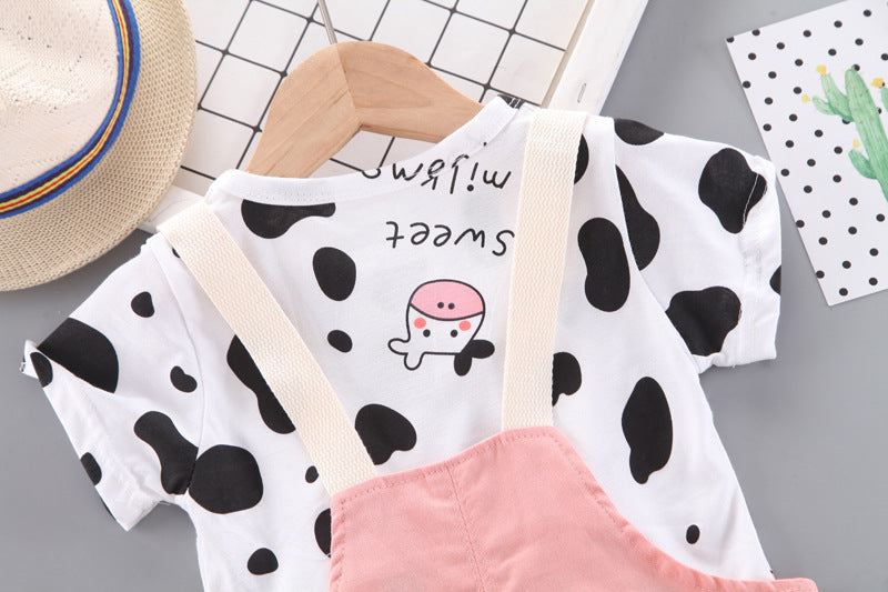 [368407] - Setelan Overall Fashion Anak - Motif Beef Striped