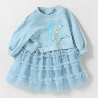 [363427] - Dress Model Sweater Fashion Anak Perempuan - Motif Plain Color