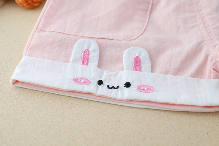 [340255] - Setelan 3D Kaos Celana Pendek Anak Perempuan - Motif Cute Strawberry
