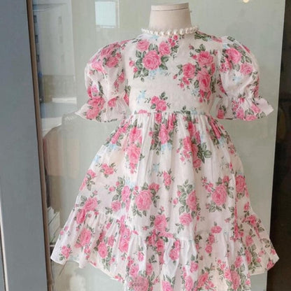 [507475] - Dress Fashion Anak Perempuan - Motif Red Rose