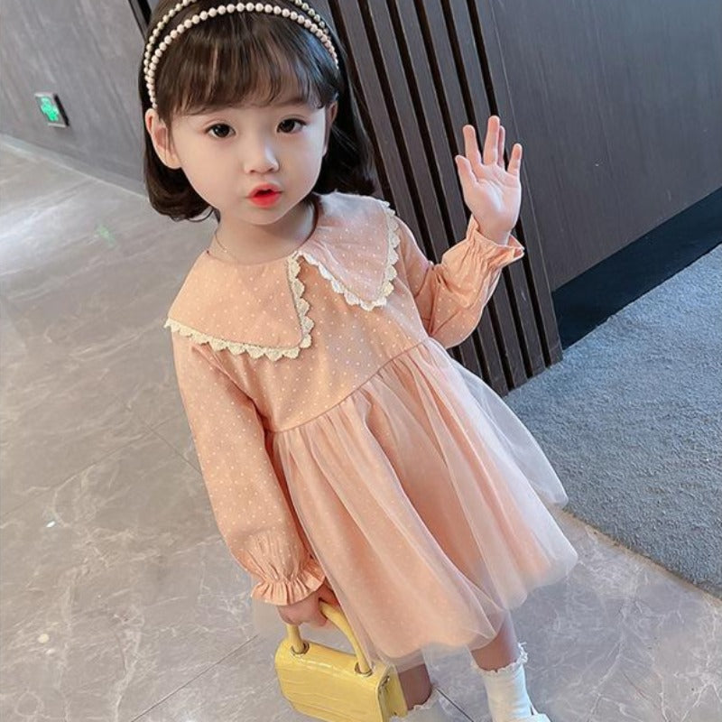 [507527] - Dress Fashion Anak Perempuan - Motif Plain Color