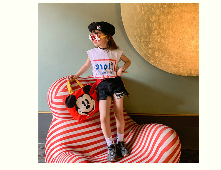 [507298] - Celana Pendek Fashion Anak Perempuan - Motif Ripped Jeans